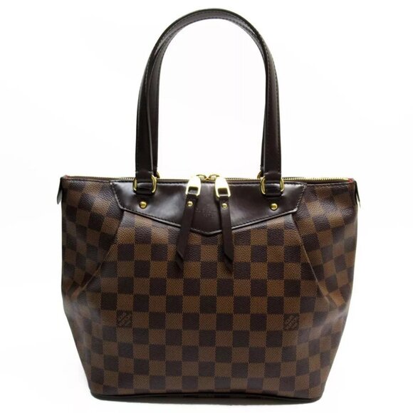 Auth LOUIS VUITTON Handbag Ebene Damier canvas - Picture 1 of 16